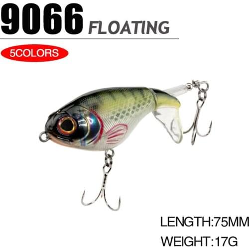 Super strength pencil fishing lure 75mm/17g popper hard lure crankbait bass fishing swimming bait swimbait for fishing