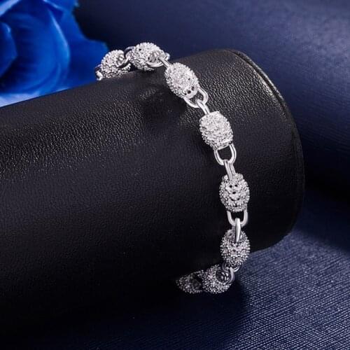 Hot Vintage Lucky beads Chain 925 sterling Silver Bracelet for Women Fashion fine Jewelry Wedding Party Christmas Gifts