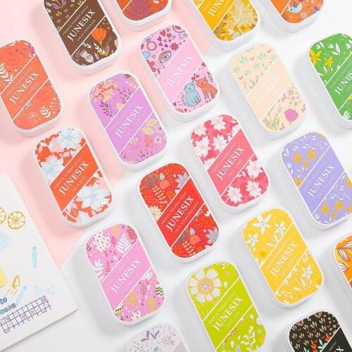 1Pcs Inkpad Handmade DIY Craft Oil Based Ink Pad Rubber Stamps Fabric Wood Paper Scrapbooking Ink pad Finger Paint Cards