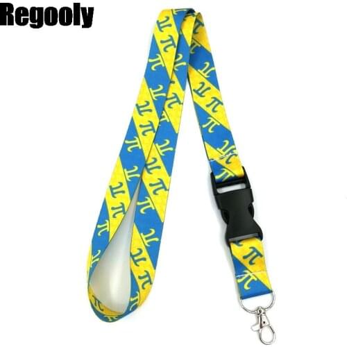 10pcs Pi Symbol Mathematics Math Sign Equation Number Funny art Lanyard Neck Key Strap for Phone Keys ID Card Cartoon webbings