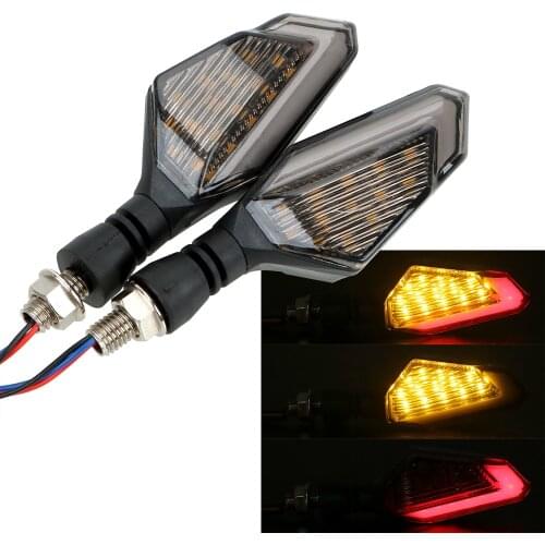2Pcs/set DC 12V Motorcycle LED Turn Signal Lights Signal Lamp Universal Front Rear Motorbike Blinker Moto Accessories