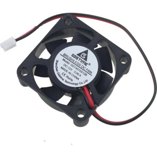 Gdstime 2pcs 2Pin 2.0 40x40x10mm 12v DC Cooling Computer Fan 40mm x 10mm 4010