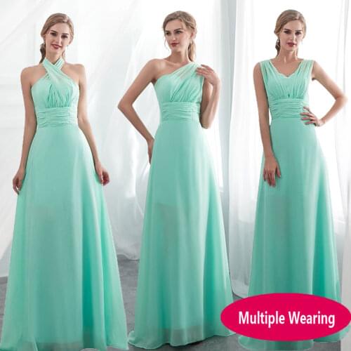 2020 Candy Color Elegent Long Chiffon A-Line Bridesmaid Dresses Vestido da dama de honra wedding party dress Plus size customize