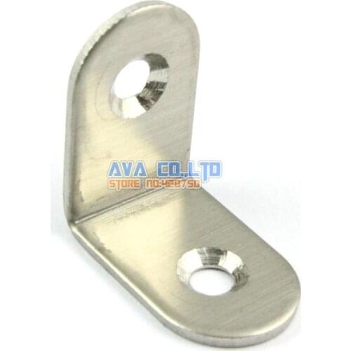 24 Pieces 25*25mm Stainless Steel Right Angle Corner Brace Bracket