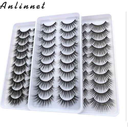 5/10 pairs makeup false eyelashes handmade false eyelashes thick natural eyelashes mink false eyelashes eyelash tool
