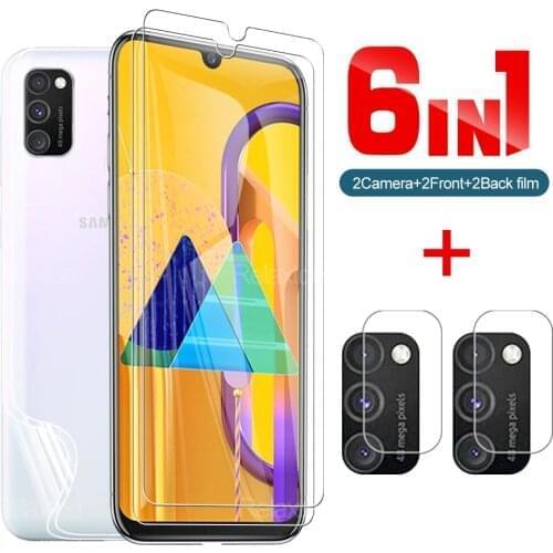 6in1 Tempered Film And Hydraulic Film For Samsung Galaxy M01 M02s M10 For Galaxy M21 M21s M30s M31s Note10Lite S20 FE Lens Film