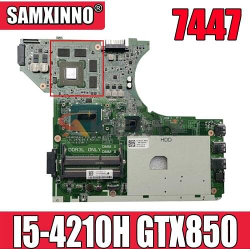 Akemy Brand New I5-4210H GTX850 For Dell 7447 Motherboard 8J25M DA0AM7MB8D0 CN-0XRC24 XRC24 Mainboard 100% tested