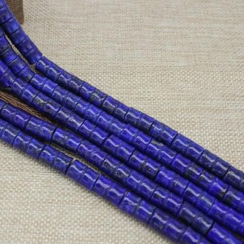 10*14MM High Quality Nature Blue Stone Bamboo shape Beads Lapis Lazuli Beads for Jewelry Making Bracelet Earrings Necklace Beads