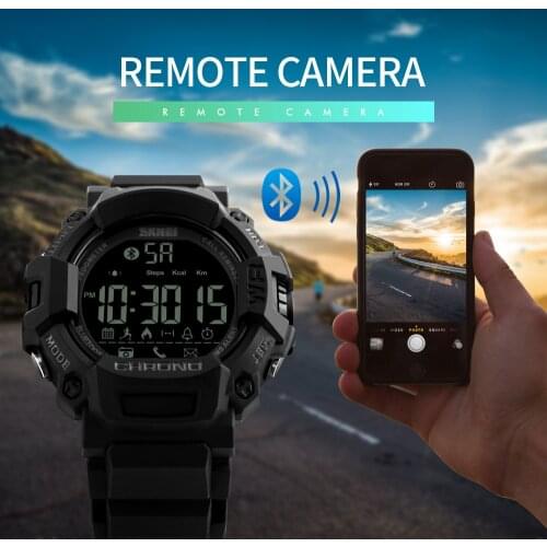 SKMEI LED Display Watch Sports Watches Stopwatch Calories Call Reminder Calendar Men Digit Wristwatch 50m Waterproof Male Clock