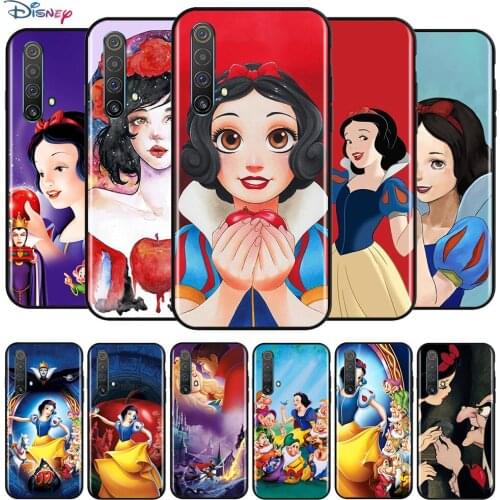 Disney Cartoon Animation Snow White Seven Dwarfs For OPPO Reno 5 K 4 Lite 3 Pro Plus SE A 10X Zoom 2 Z F ACE 5G Black Phone Case