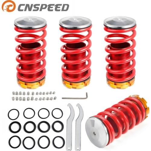 CNSPEED Aluminum Coilover Kits for Honda Civic 88-00 Red available Coilover Suspension / Coilover Springs YC100333-RD