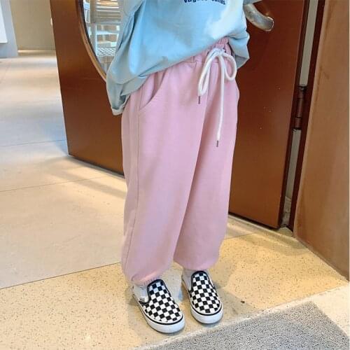 Childrens Pants 2021 New Girls' Sweatpants Baby Leggings Childrens Loose Outer Pants boys pants girls pants