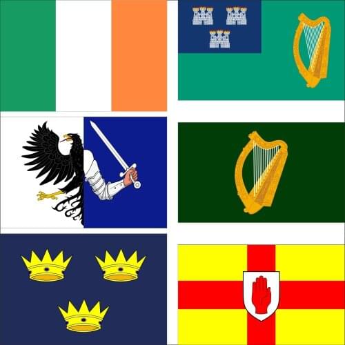 Ireland Connacht Flag 3X5FT 90X150CM Munster Banner