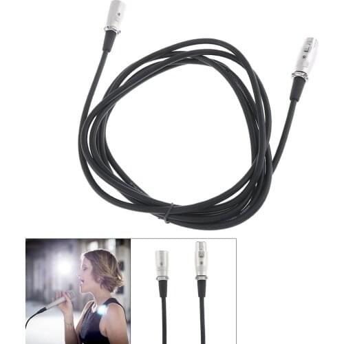 2m 3 Pin XLR Male to Female Microphone Extension Cable Audio Extension Cable Cord Wire Line Microphone Accessory for Microphone