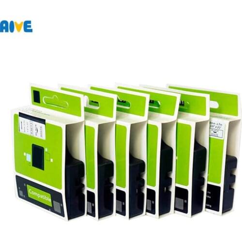 5pcs 24MM Multicolor 53710 53713 53718 black on yellow Compatible Dymo D1 Label Tapes for Dymo label manager LM160 LM280 PNP