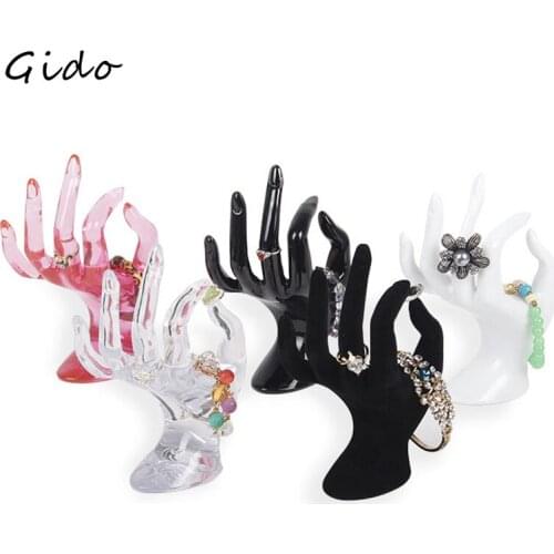 Mannequin Ok Hand Finger Glove Ring Bracelet Bangle Jewelry Display Stand Holder Hot Selling Ring Holder Organizer