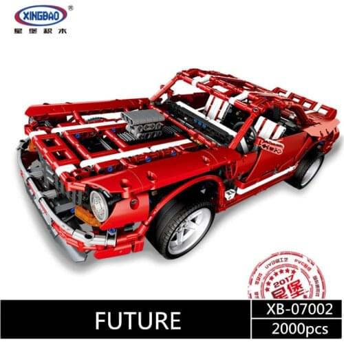 XB07001 Creative MOC Series Muscle Car Set photipong callon noble beetle Set Building Blocks Bricks Toys Model children gift
