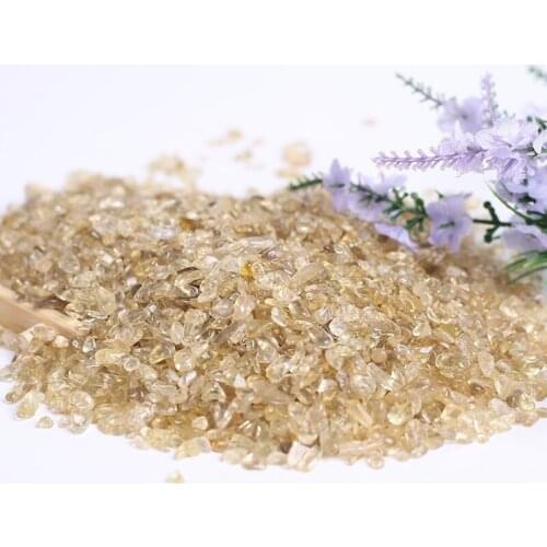 500g Natural yellow crystal gravel for decoration