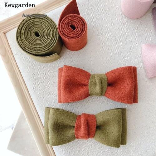 Kewgarden Plush Hairy Ribbon 25mm 50mm 15mm 2" 1" 1-1/4" DIY Hairbow tie Brooch Accessories Handmade Tape Webbing 10 Yards