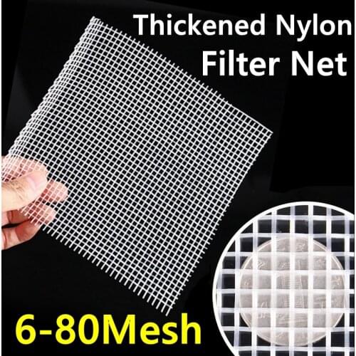 6-80 Mesh Food Grade Thickened Nylon Filter Net Fabric Micron Home Kitchen Oil Food Water Filter Mesh Cloth Wine Beer Brewing