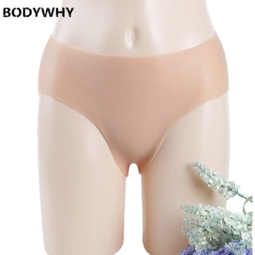Silicone Fake Pants Hot Sale Realistic Artifical Touch Feeling Silicone Pants Form for Crossdresser Transgender Enhancer