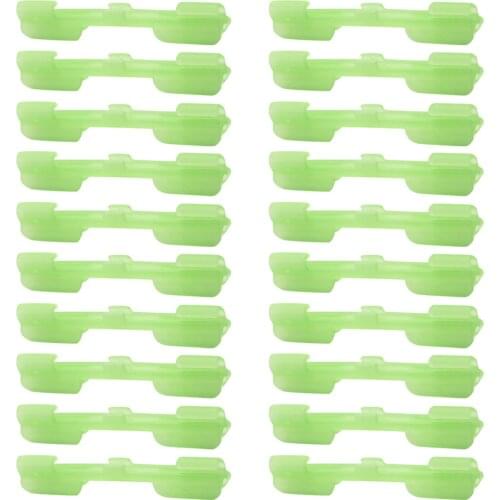 20pcs ABS Luminous Lightstick Holder Night Fishing Rod Tip Light Holder Clip Used on Fish Rod Carp Fishing Tackle