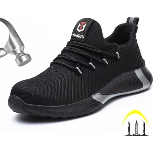 Breathable in summer, anti-hit anti-puncture, safety protective shoes