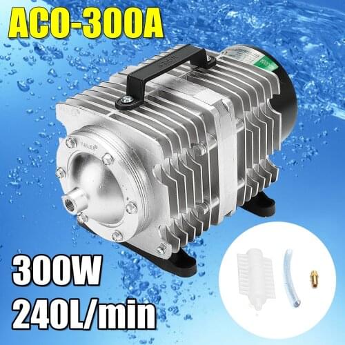 Air-Pump 300W ACO-300A AC 220V Air Compressor Electromagnetic Aquarium Pump Oxygen Aquarium Fish Pond Compressor