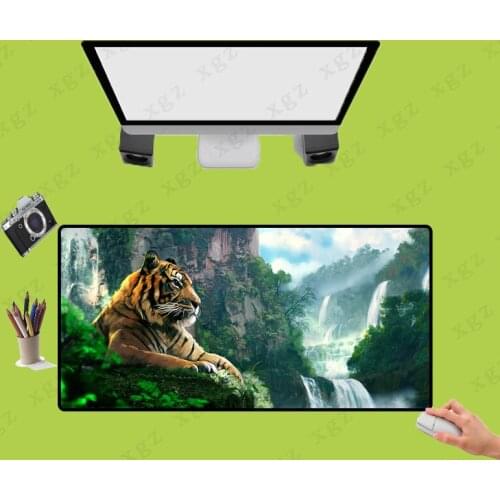 XGZ Hot Sales Animal Tigers Large Rubber Non-slip Mouse Pad PC Computer Mat Large Mouse Pad Keyboards Mat Can Choose Size