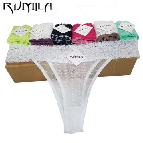 XXXXL SEXY lace cotton Womens Sexy Thongs G-string Underwear Panties pant Briefs lingerie BIKINI Ladies women 6pcs ZX73 hsq