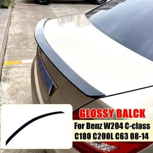 Rear Wing Spoiler For Benz W204 C-class C180 C200L C63 2008 2009 2010 2011 2012 2013 2014 MK7.5 MK5 MK6 Rear Window Roof Spoiler