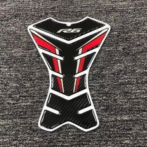For Yamaha YZF-R6 R6 All Year 3D Carbon-look Motorcycle Tank Pad Protector Sticker