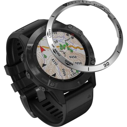 Watch Bezel Protective Ring Adhesive Cover Case for Garmin Fenix6 / Fenix6 Pro / Fenix6 Sapphire Smart Watch Accessories