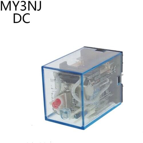 1 PCS Micro Mini Relay HH53P MY3NJ MY3 11-Pin DC12V DC4V DC110V DC 220V Coil General Purpose Intermediate Electromagnetic