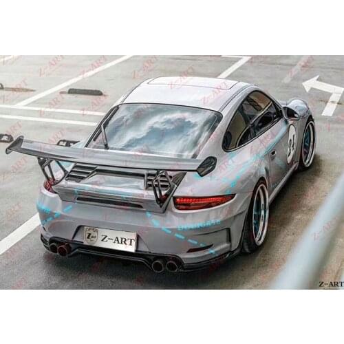 2005-2011 Z-ART 991 GT2 RS carbon fiber rear wing for Porsche 911 carbon fiber engine hood for 997 carbon fiber deck lid wing