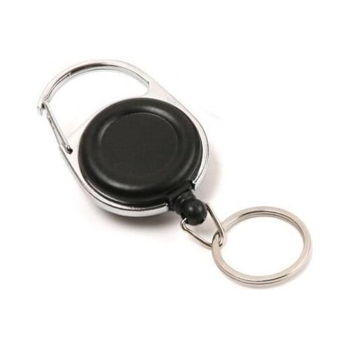 2x ZINGER Fishing Tool Fishing Zinger Fly Fishing Retractor Steel Cord 60cm