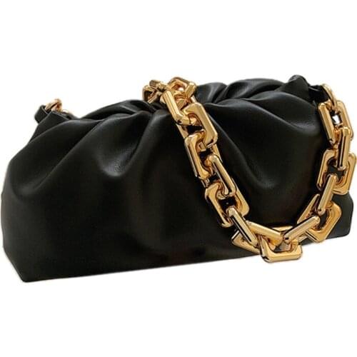 Womens Dumpling Bag Shoulder Handbag Trendy Cloud Crossbody Chain Pouch Tote Bags Evening Dress Purse