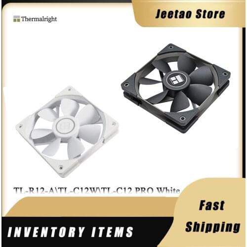 Thermalright TL-R12-A\TL-R12 W\TL-C12W\TL-C12 PRO White 120mm 4PIN PWM Quiet Computer case cooling fan CPU Cooling fan