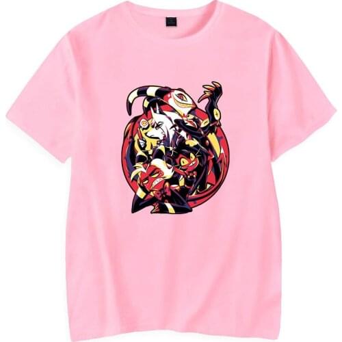 Anime Tshirt Helluva Boss Tee New Summer Holiday Street Graffiti Style MenWomen Street Streetwear T-shirt TopsY2K Anime Clothing
