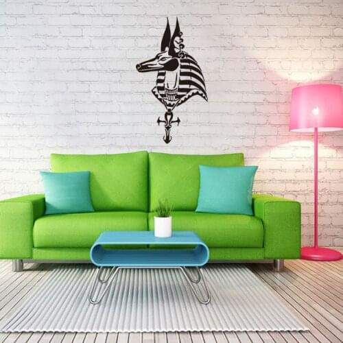 Art rgyptian kobold anubis vinyl wall decal home decor living room wallpaper removable wall stickers