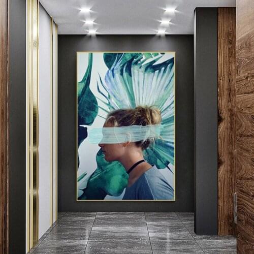 Modern Art Canvas Painting Woman Posters and Prints Scandinavian Wall Art Pictures For Living Room Home Decoration