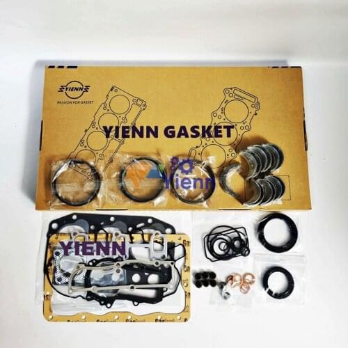 3D74E Overhaul Re-ring kit Full Gasket Piston Ring Bearing Set For Komatsu Loader Excavator Tractor Engine Spare Parts