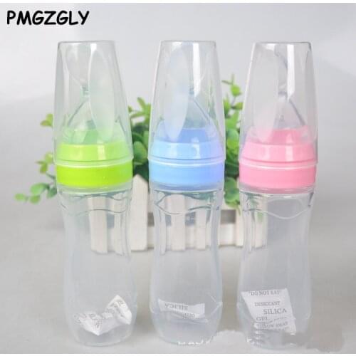 Feeding Utensils Infant Baby Solid Feeding Spoon Squeeze Nipple Type Utensils Baby Silicone Toddler Milk Water Feeding Spoon