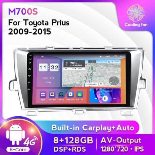 MEKEDE Android Autoradio multimeda player for Toyota prius links 2009 2010 2011 2012 2013 support WIFI DVR CARPLAY 4G LTE