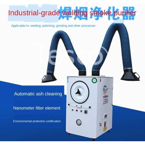 Mobile welding fume purifier, industrial welding fume dust collector, electric welding smoking machine, dry soldering fume