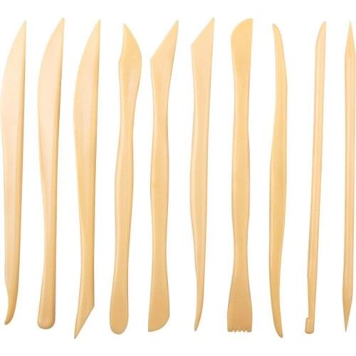 10Pcs Plastic Pottery Modeling Sculpture Set DIY Carving Clay Sculpture Knife Shaper Polymer Modeling Clay Tools