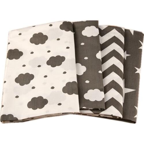 2 Pieces Set Cotton Crafts Materials Scrapbooking Fabric Stuff Kids Children Boys White Apron Diy Toy Clothing For Tilde 50*40cm