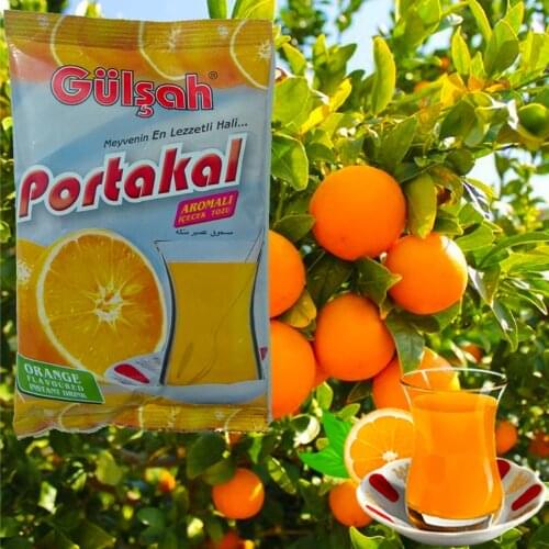 Orange powder Turkish tea free shipping delicious 300 gr - 1.800 gr hot tea powder with water healty made in Turkey g-1010