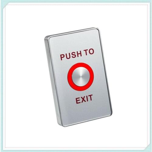 IP65 Piezoelectric Push Release Out Unlock Exit Button Switch Sensor W/LED Light