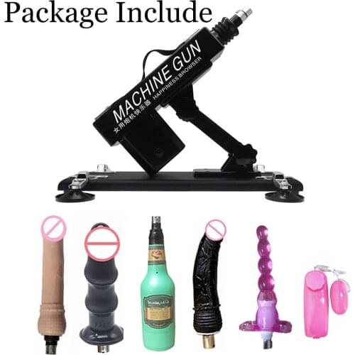 Thrusting Sex Machine Gun for Women Man Automatic Self-Pleasure Massage Retractable Love Sex Machine with Dildos Attachments
